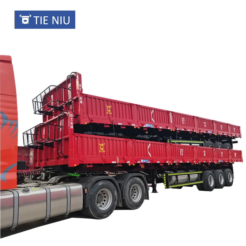 13 meter hydraulic dump tipper side dumper semi trailer tipping trailer for sale