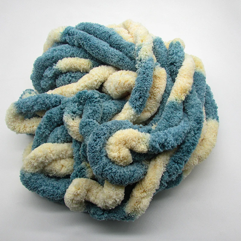 Factory direct selling hot wholesale soft yarn crochetfake for hand knitting ball super soft faux fur polyester yarn