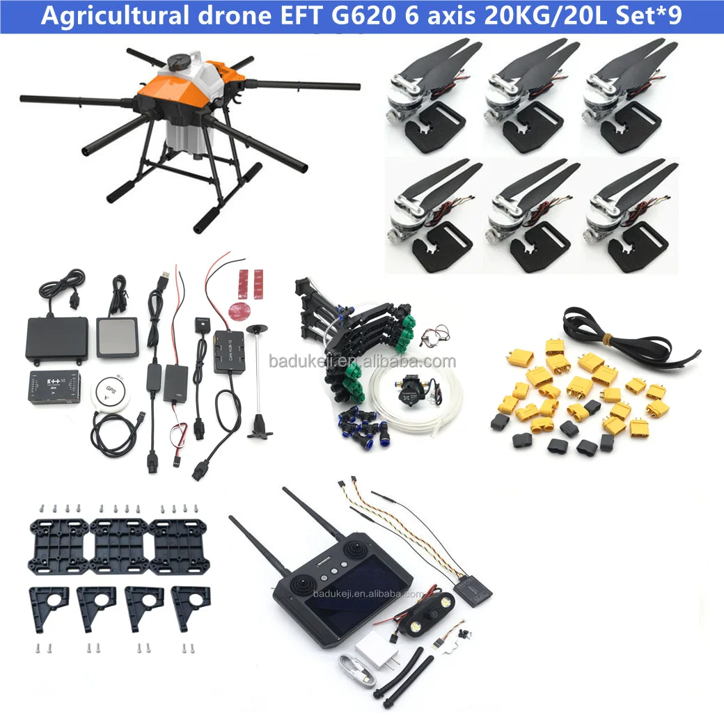 ЭПС G620 6-axis для детей до 20 кг по самой низкой цене, рамка 20L резервуар для воды 8L насос T12 H12 K + + V2 V7 flight control радар щеточный электронный регулятор скорости Hobbywing X9 сельскохозяйственных спрей drone