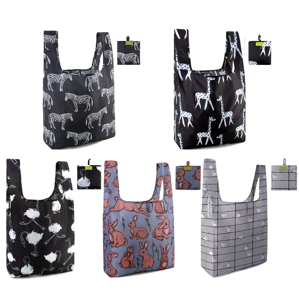 OEM Manufacturer Large Capacity RPET Tote Bag Reusable Shopping Bag for Grocery