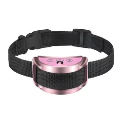 Dropshipping Smart Fancy Waterproof Large Nylon Shock Vibration Static Electricity Puppy Anti Bark Dog Training Collar