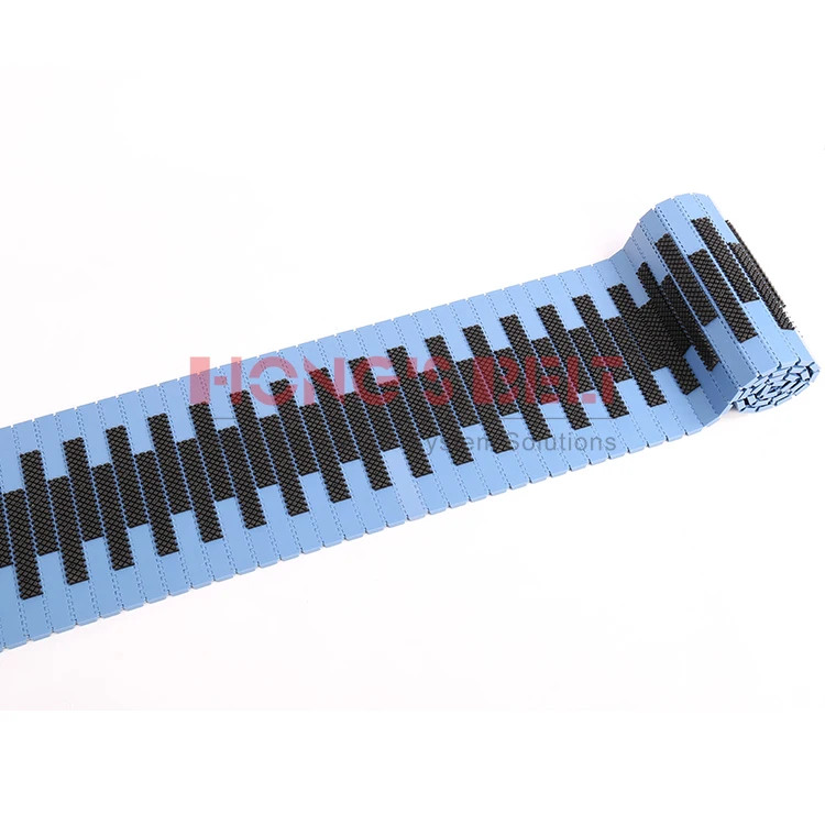 Hongsbelt High Performance Elevator Conveyor Cleated Inclined Friction Modular Conveyor Belt