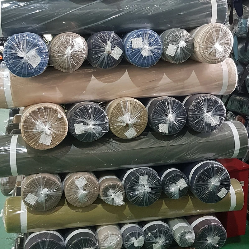 Wholesale high quality China stock lots woven 100% cotton twill fabrics stock lot for pants trousers