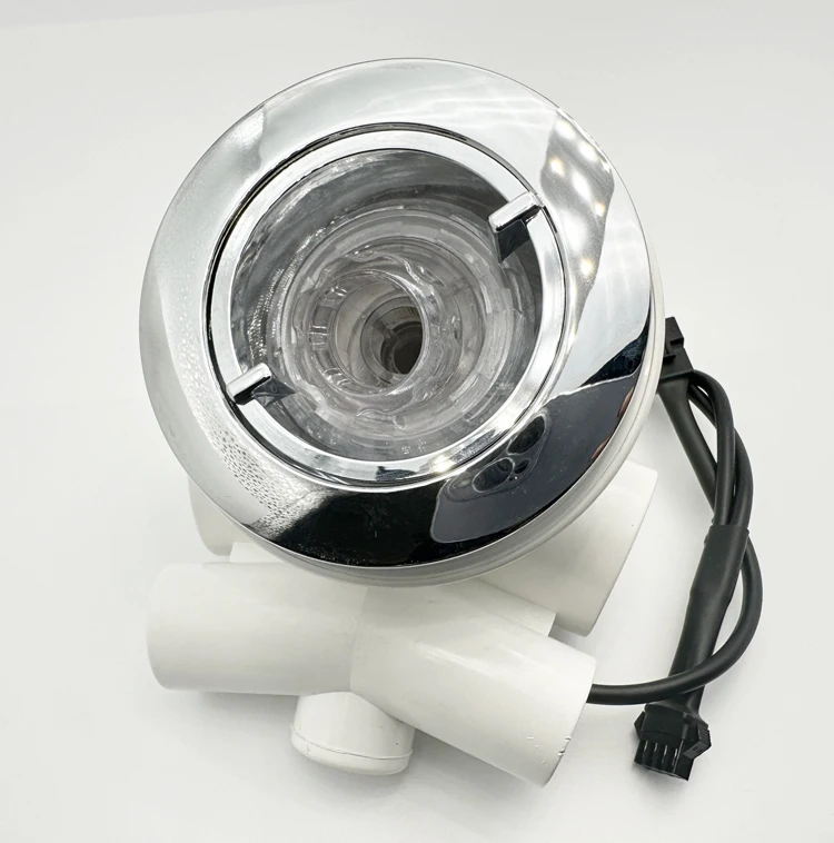 china product manufacturing ABS Plastic Chromed Cover Jet Bath Spa Bathtub Jet With Led Light Bathtub Accessory Spa Jet Nozzles