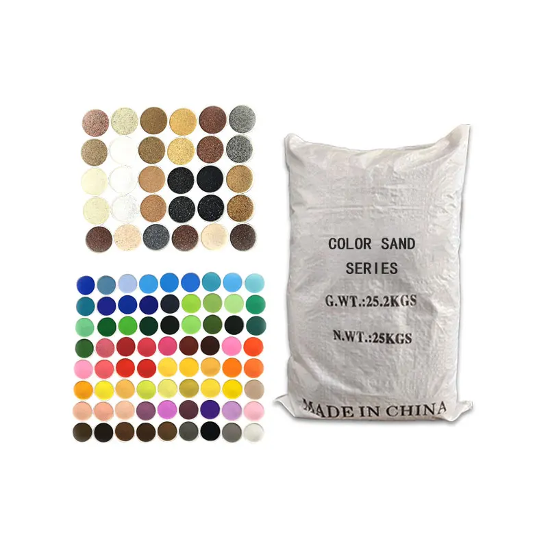 Color sand,colored silica sand, flooring colored bulk colorful sand multicolor for aquarium