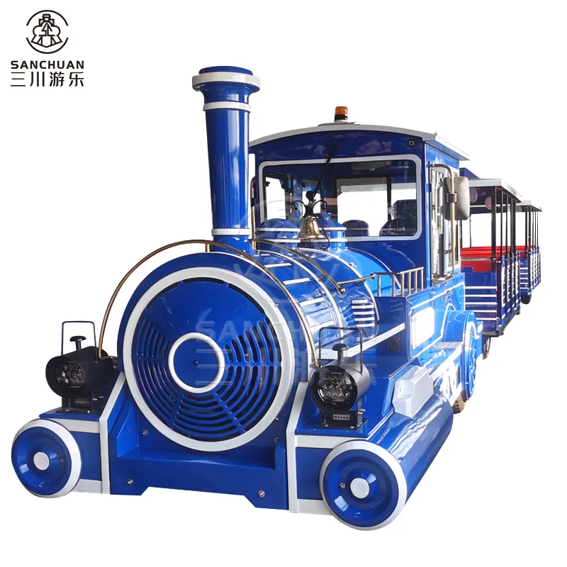 Outdoor Ride Business Amusement Park Passenger Diesel Trackless Tourist Train