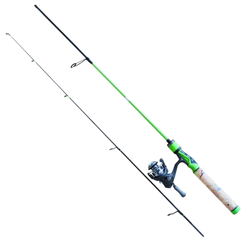 Kids Fishing Pole Set 2 section Carbon Feiber Fishing Rod Reel Combo