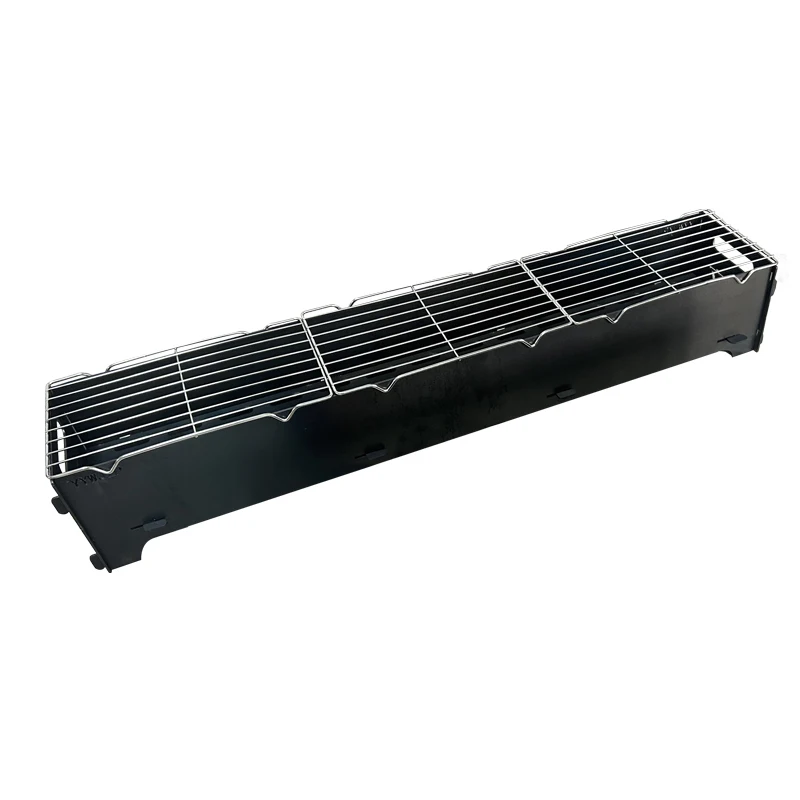 Portable Steel Iron Charcoal Grill  for Garden Cooking Folding Features for Roasting at Outdoor Parties