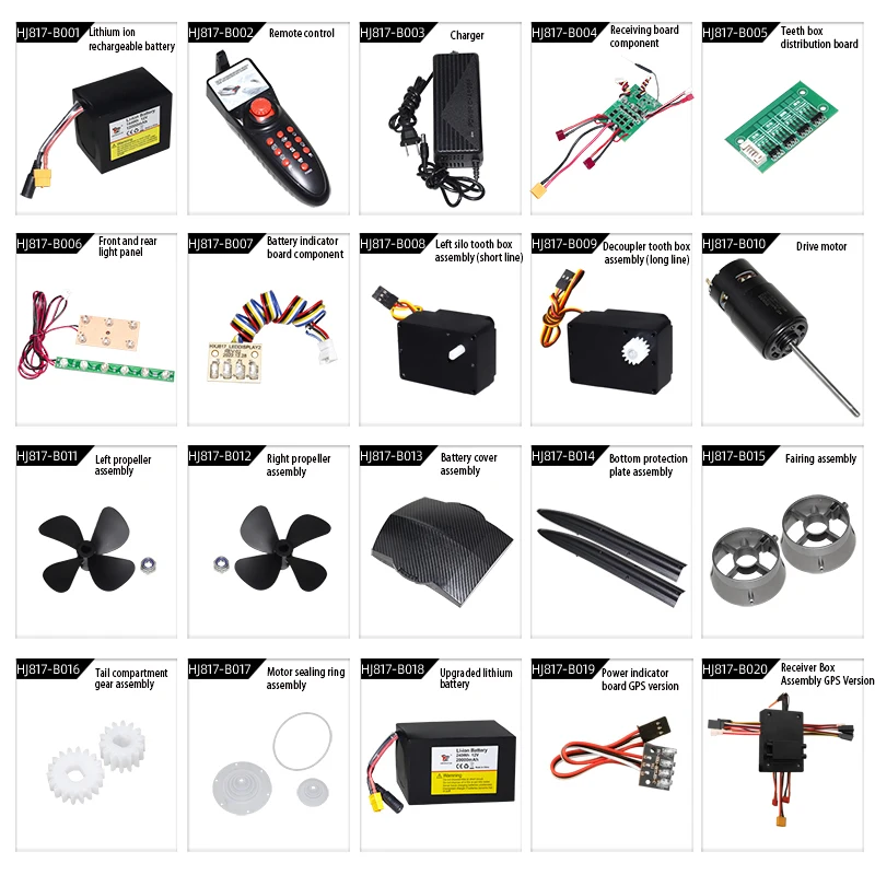 Factory HJ817 nesting trawl hook delivery Ship GPS long distance automatic decoupling rc boats fishing boat parts accessories