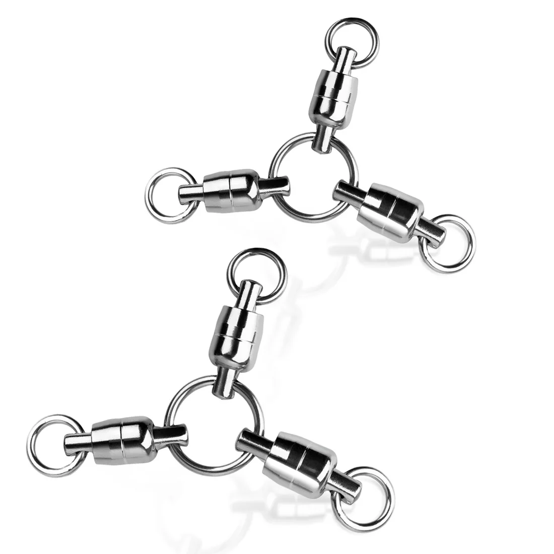 High strength stainless steel 3 way fishing swivel ball bearing swivel Saltwater Tackle Accessories Trolling Line Lure Connector