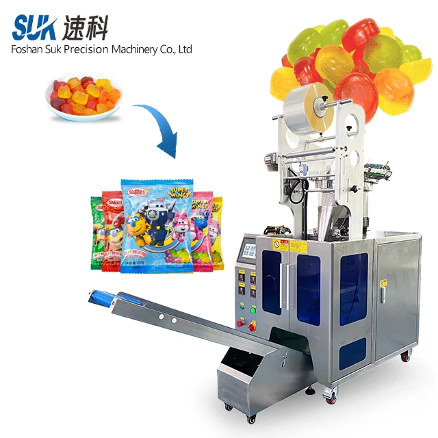 Vietnam Exhibition Soft Candy Gummy Bear Counting Packaging Machine Small Food Bag Packing Machine