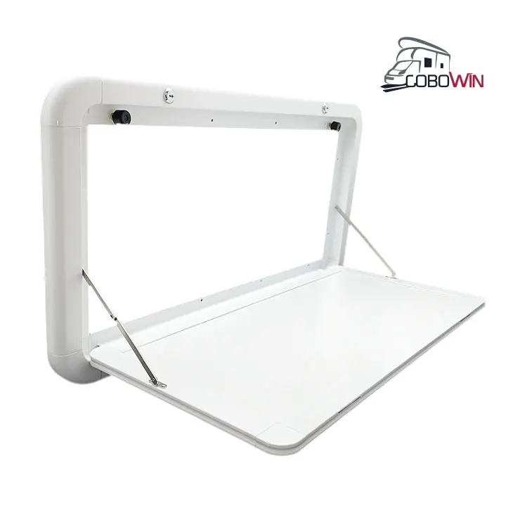 New Design Outdoor Folding Table Caravan Accessories Camper Trailer Picnic White Aluminum Alloy Caravan Folding Table