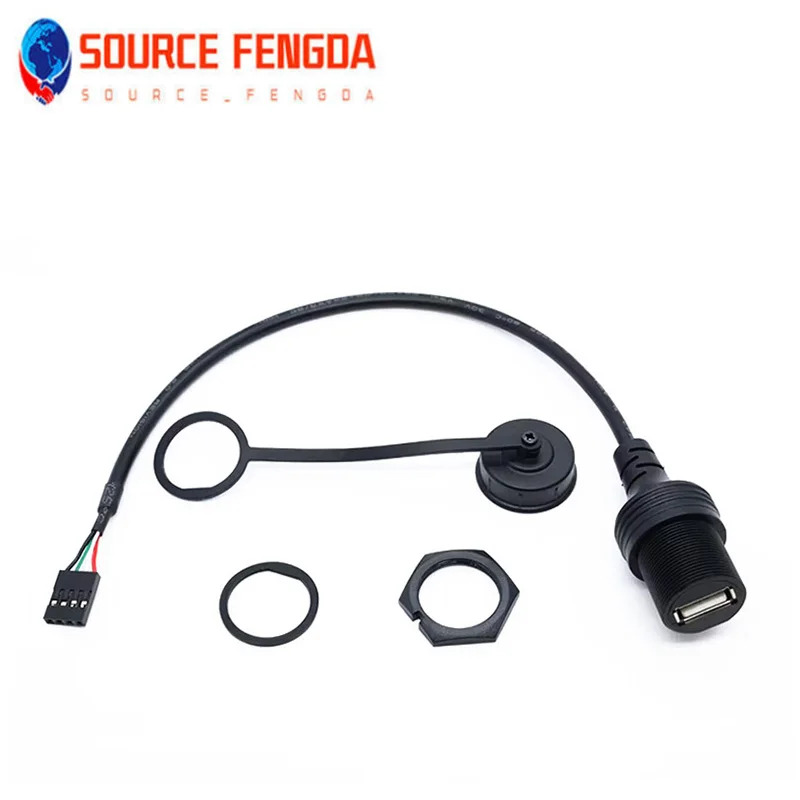 Custom Mount Panel USB To Dupont Cables Main Board 4Pin Dupont To USB 2.0 Female USB Extension Cable