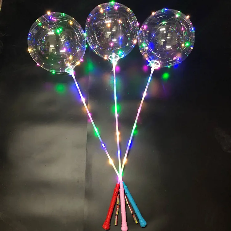 ballons led balloon light flashing Hot Sale 18inch Led Light Bubble Balloon Luminous Balloon For Wedding Birthday Party