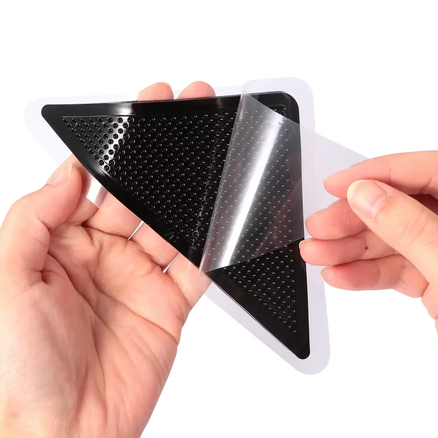 Triangular Washable Double-sided Sticky Non-slip Carpet Grips Carpet Corner Fixed Sticker Carpet Mat