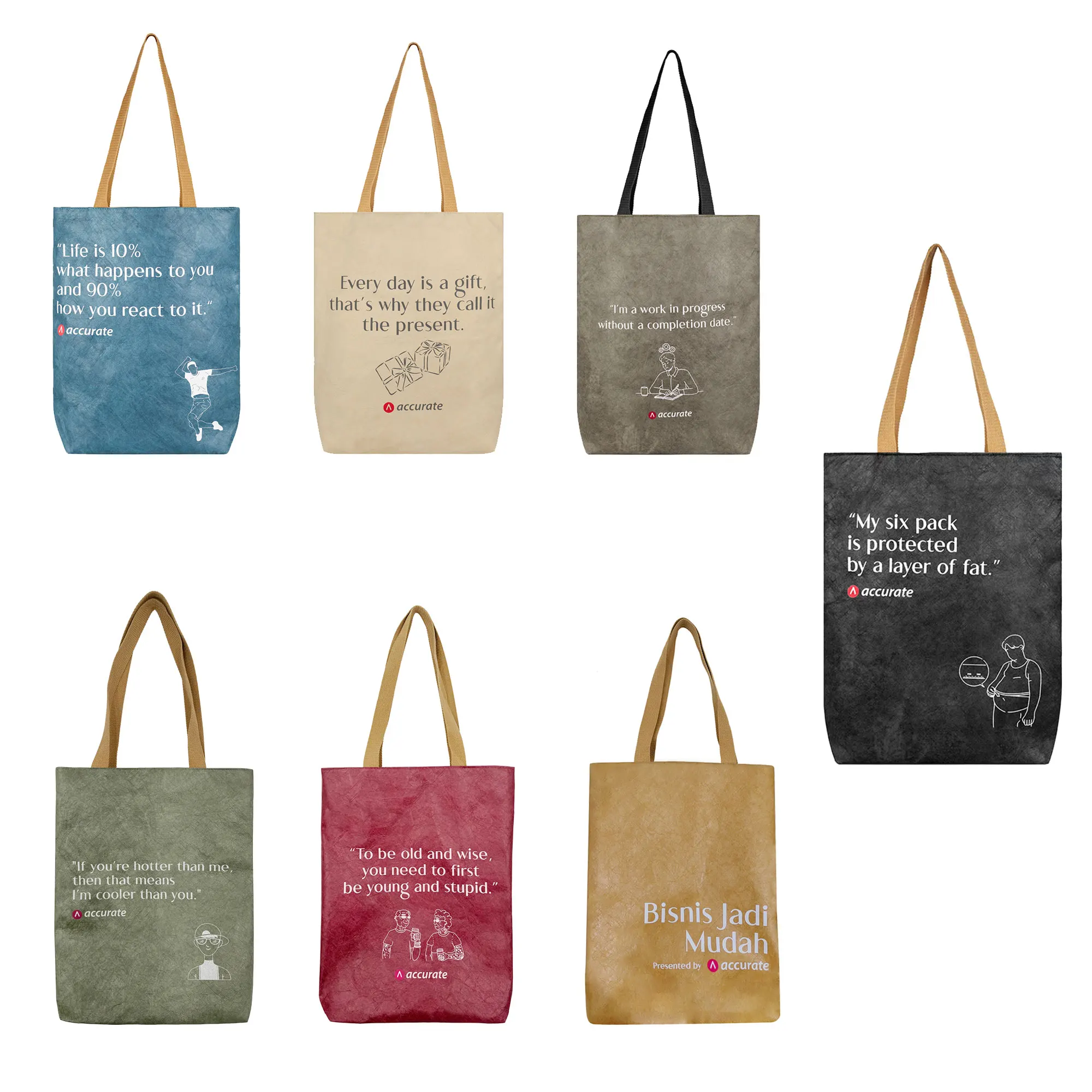 Custom logo print zipper lock cotton canvas dupont tyvek paper shopping tote waterproof bag tyvek canvas bag with pocket