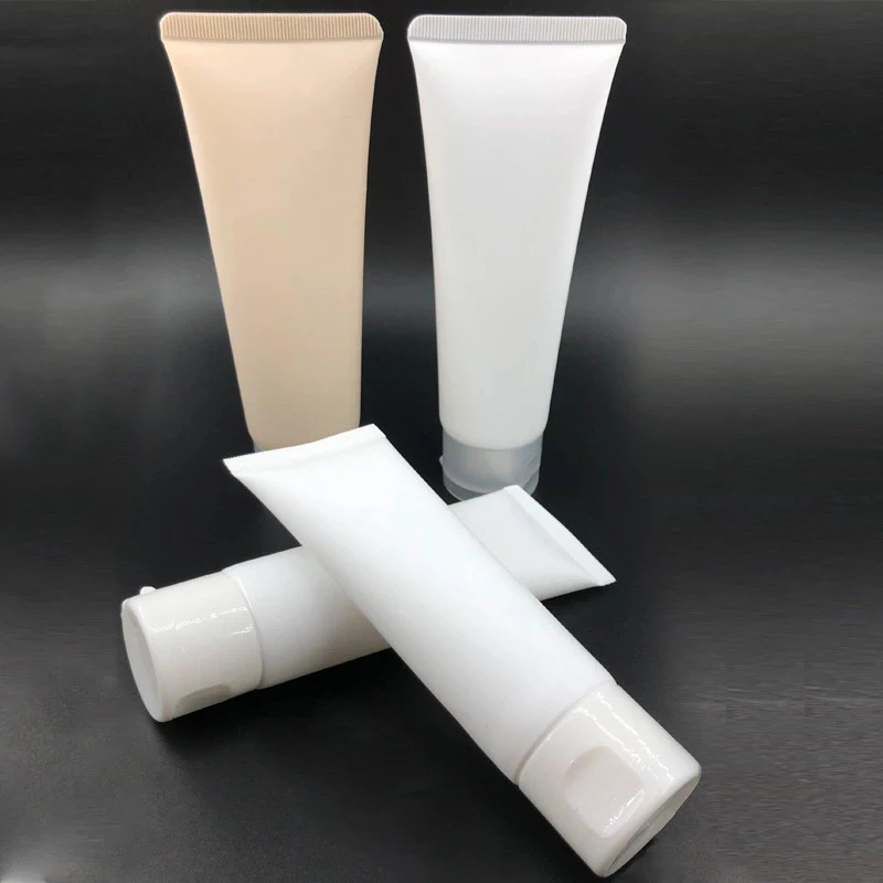 30ml 50ml 80ml 100ml 120ml Soft Plastic Squeeze Abl Packaging Sunblock Cream Face Wash Body Lotion Cosmetic Tube With Disc Top