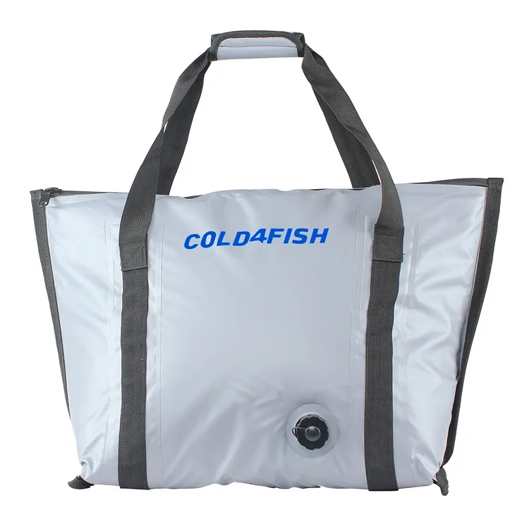 Insulated Fish Cooler Bag, Leak proof Fish Kill Bag,Large Portable Insulated Ice Fishing Cooler Bags