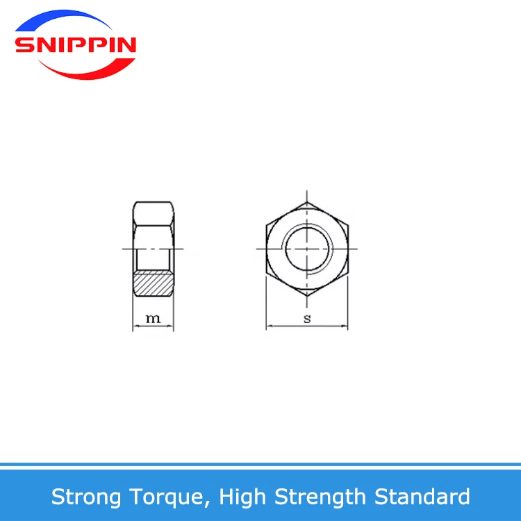 Factory Price DIN934 Stainless Steel Hex Nut in M1 M1.2 M1.4 M1.6 M2 M2.3 M2.5 M2.6 M3 M3.5 M4 M5 M6-M64 Sizes Polished Finish
