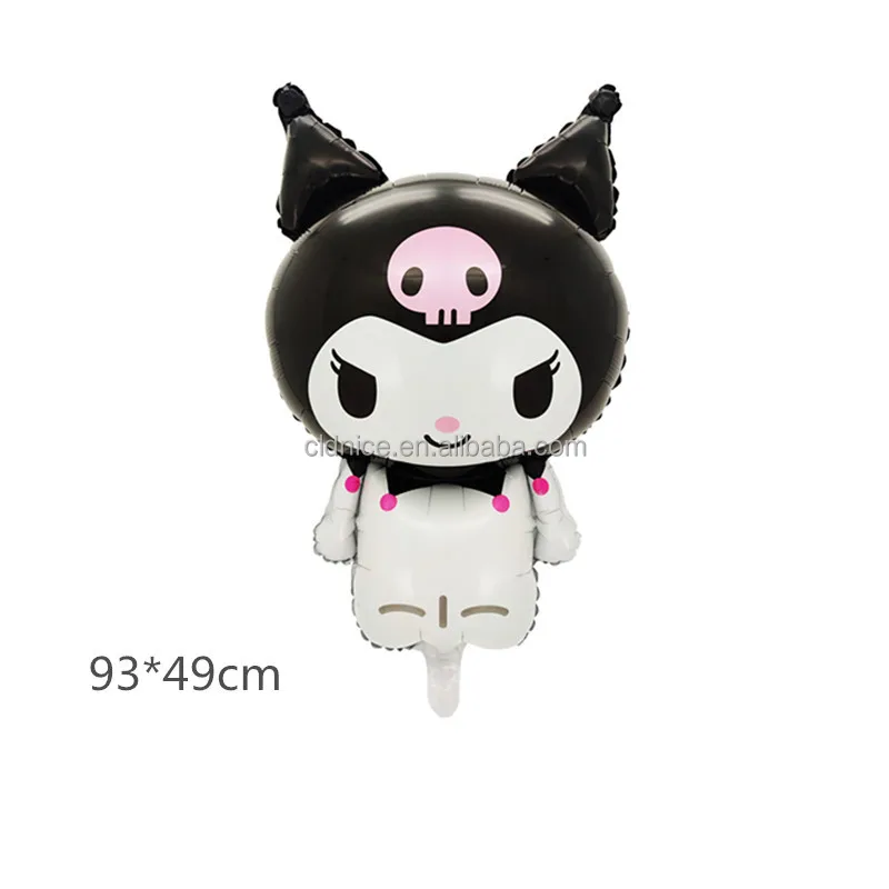 Nice New Kuromi Pom Pom Purin Aluminum Film Balloon Sets My Melody Globos Cartoon Balloons for Birthday Party Decoration