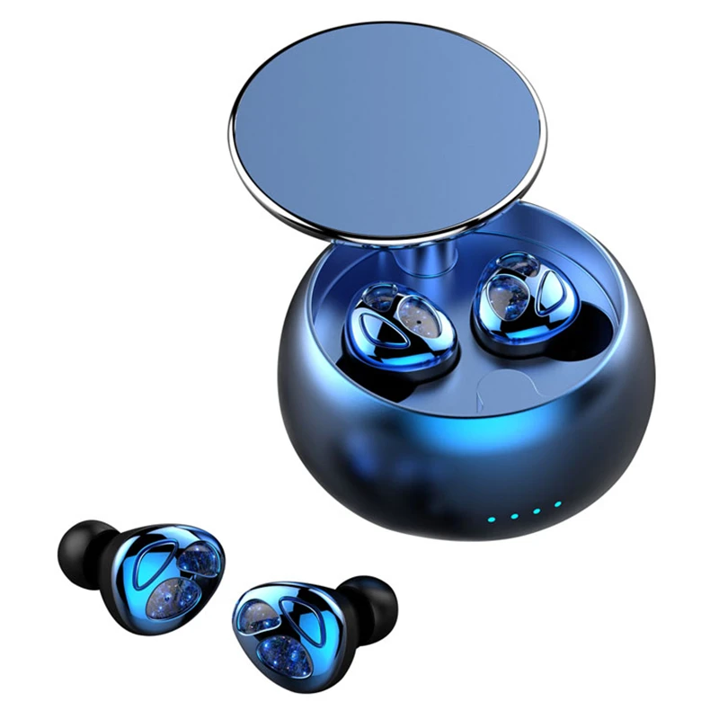 Top Seller D09 TWS 5.0 Sport Earphones Earbud Voice Control Noise Cancelling Earbuds Blue Tooth Headset Wireless Headphone