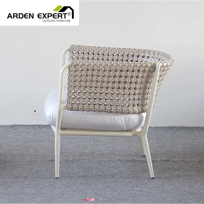Rattan Beach Furniture Garden Set Aluminum Wicker Armchair For Outdoor Living
