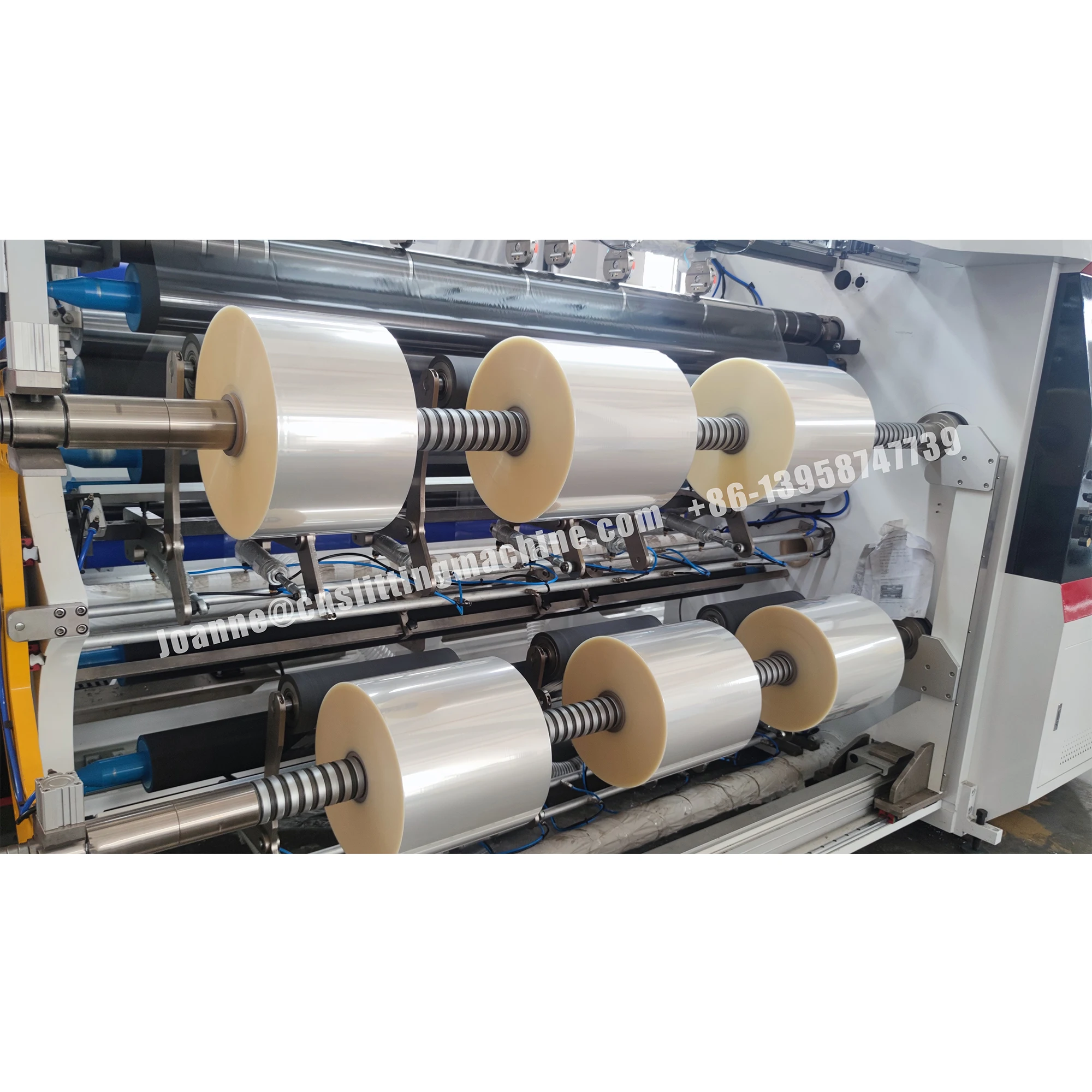 Automatic PLC Control PET/OPP/CPP/PE/PS/PVC Optional film Separator film  Slitting Rewinding Machine with 600m/min