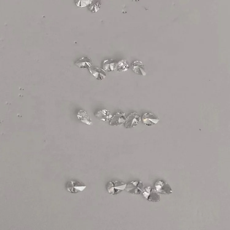 Wholesale small melee factory sale lab diamond pear cut high quality 0.3ct for jewelry making