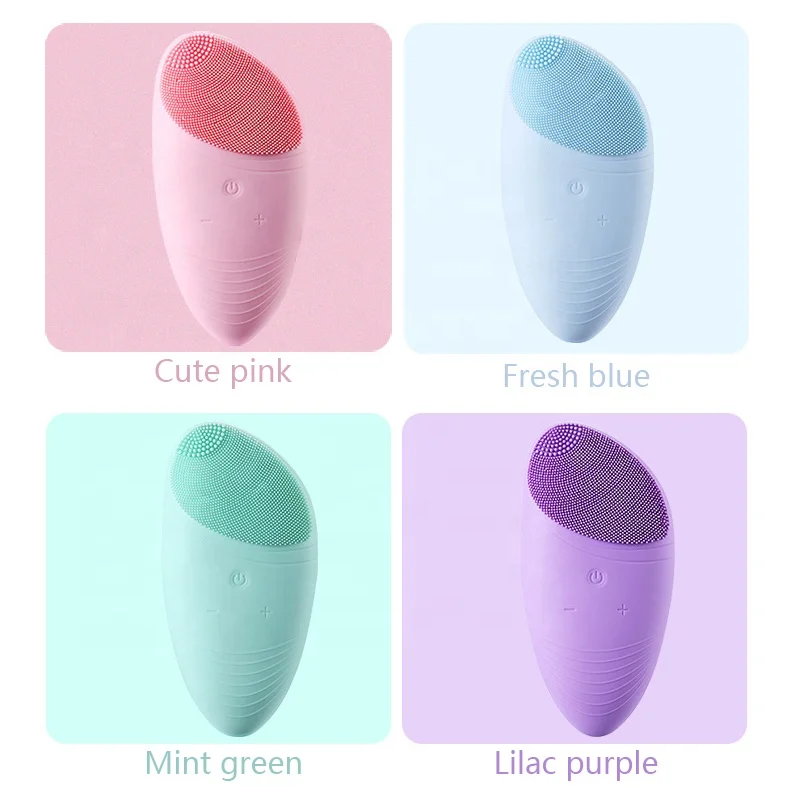 IPX7 Waterproof Silicone Facial Cleanser Face Cleansing Machine Private Label Sonic Face Brush