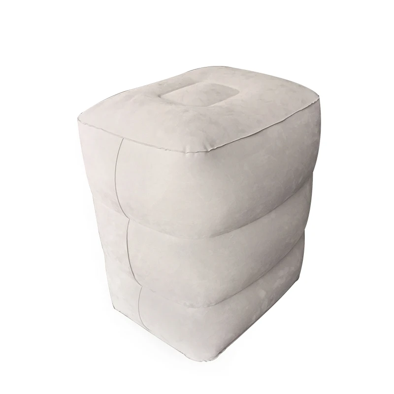 Inflatable Leg rest Car Pillow Footrest Pad Portable Train Travel Flights Soft Home Foot Rest Pillow