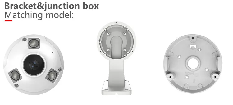 5mp 360 Degree Two-way Audio Fisheye IP Camera POE Security Surveillance System