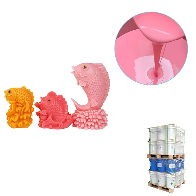 2022 tin base condensation two part liquid silicone rubber for resin figurine craft  mould material