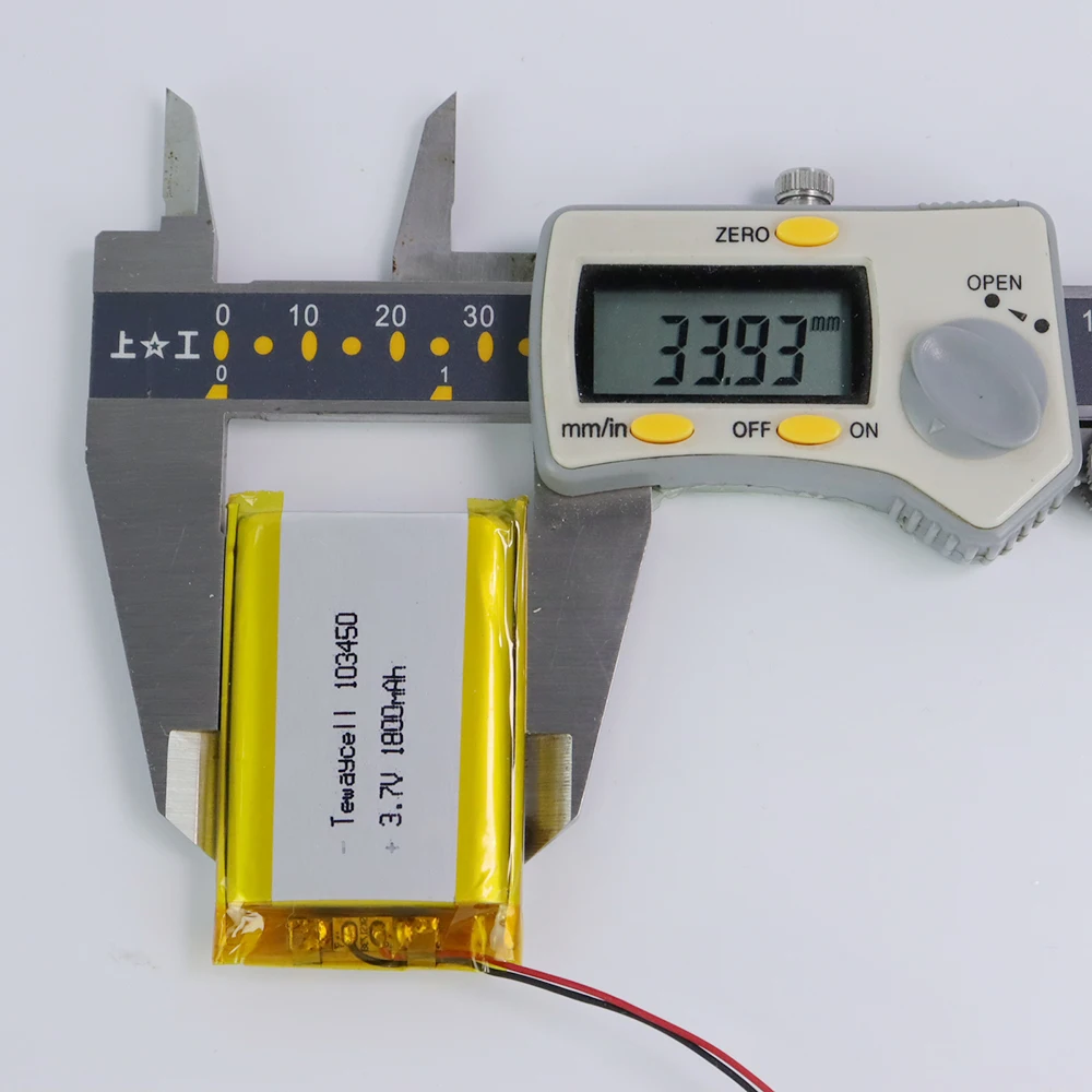 Rechargeable Large Capacity 103450 2000mah 3.7v lithium cells lipo battery for medical digitale device