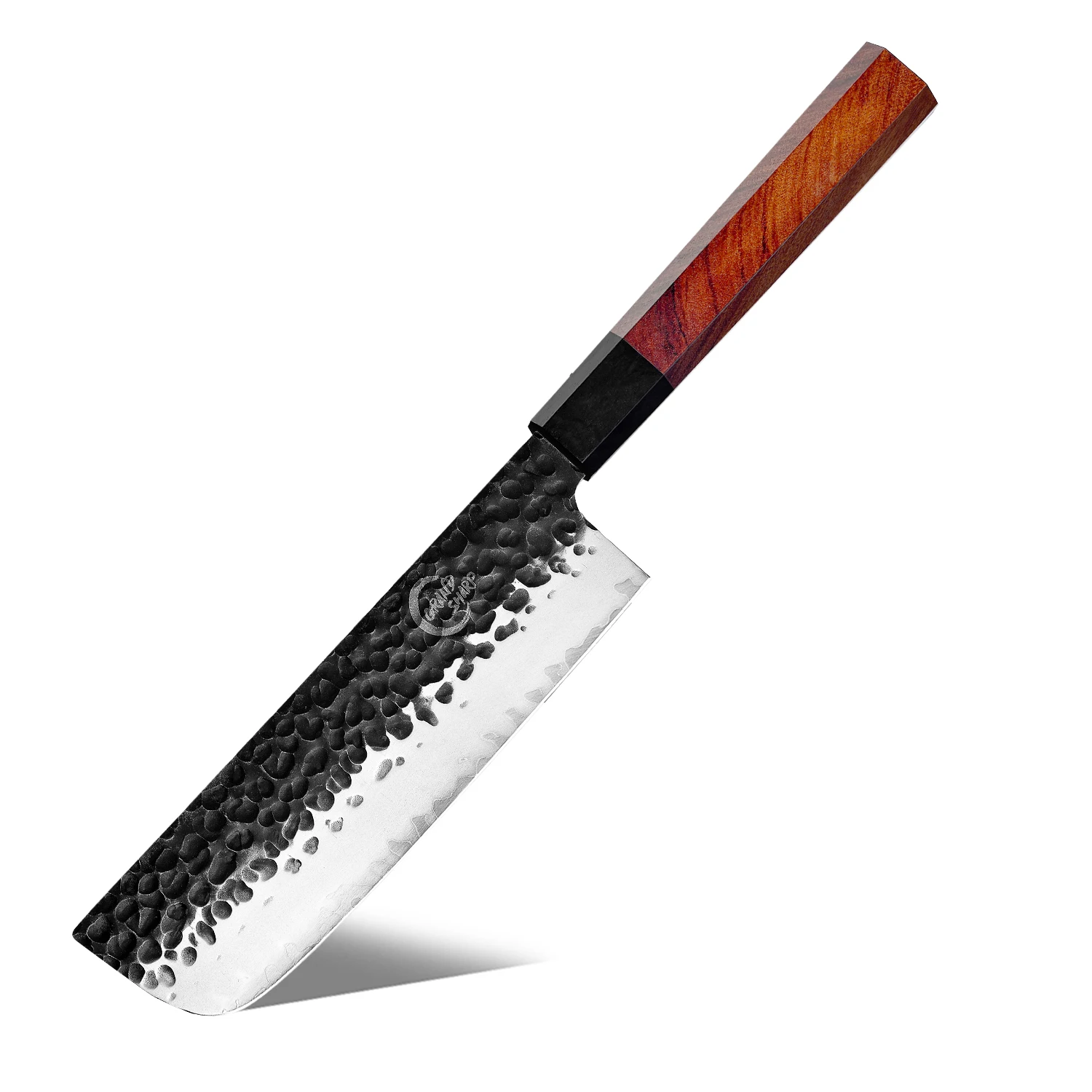 Yangjiang Grandsharp Hand Forging High Carbon Steel Japanese Nakiri Knife Japanese Kitchen Chef Knife With Natural Wood Handle