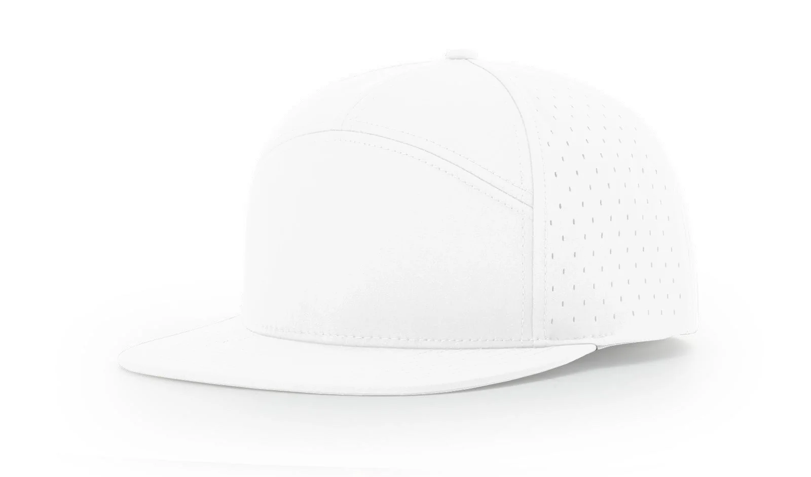 wholesale Price Custom Cotton 7 Panel Snap Back Cap Plain Snapback Cap