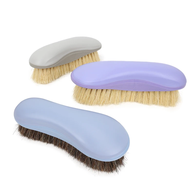 Custom Logo Horse Mane Hair Sisal Cleaning Grooming Brush With Bristles