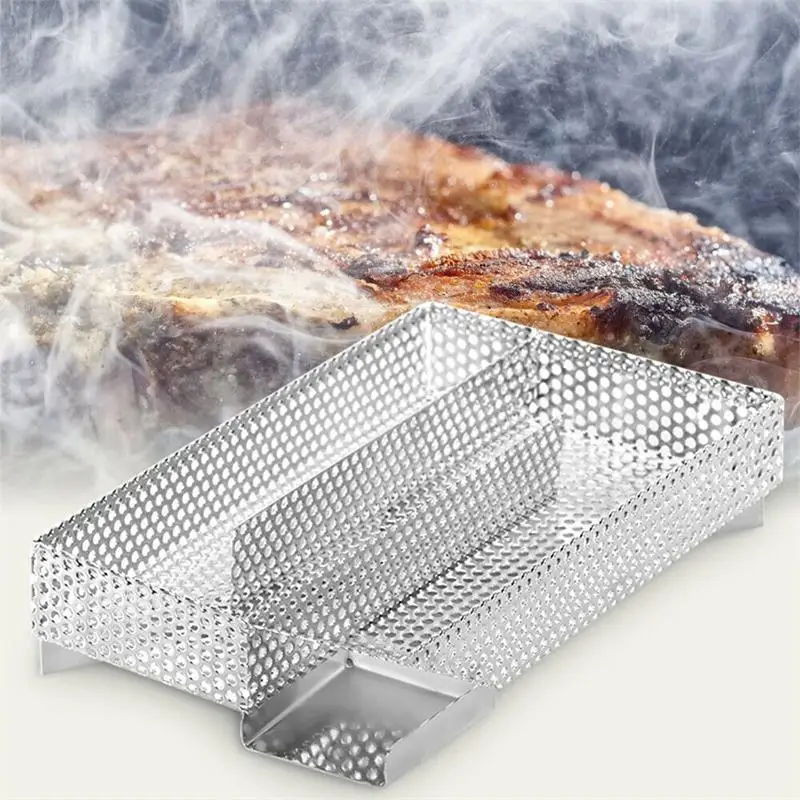 Pellet generator Wood Smoker Box 304 stainless steel perforated bbq tool cold smoker generator