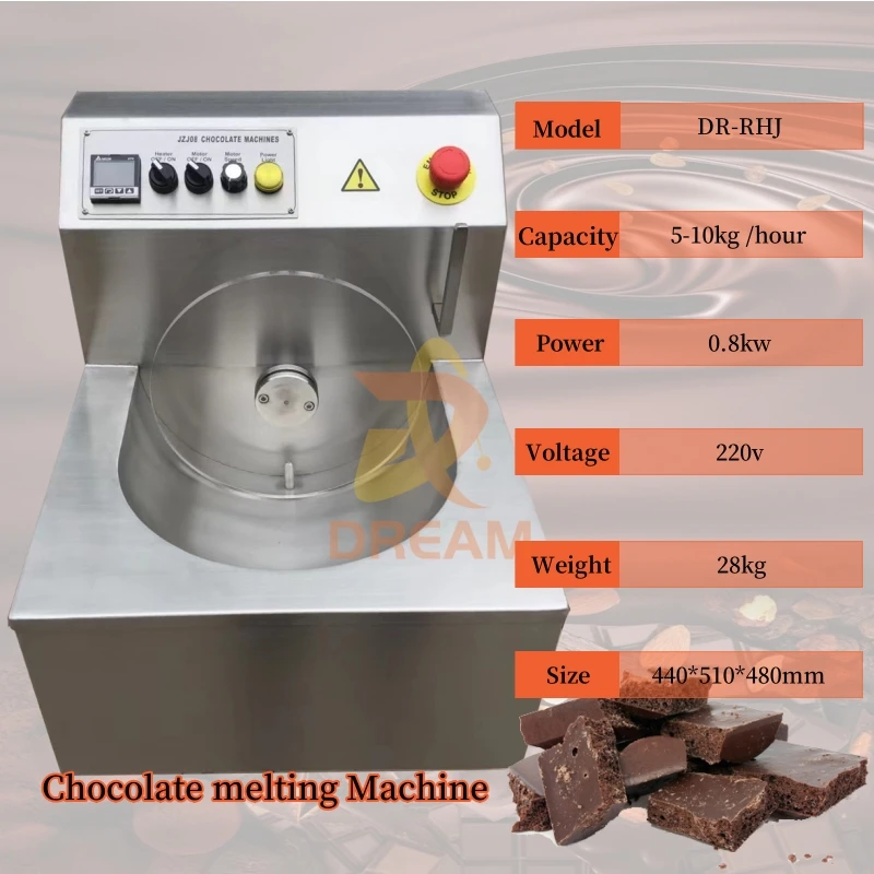Automatic 8/15/30 Kg Small Chocolate Making Machine Mini Chocolate Melting Machine Small Chocolate Mtempering Machinery