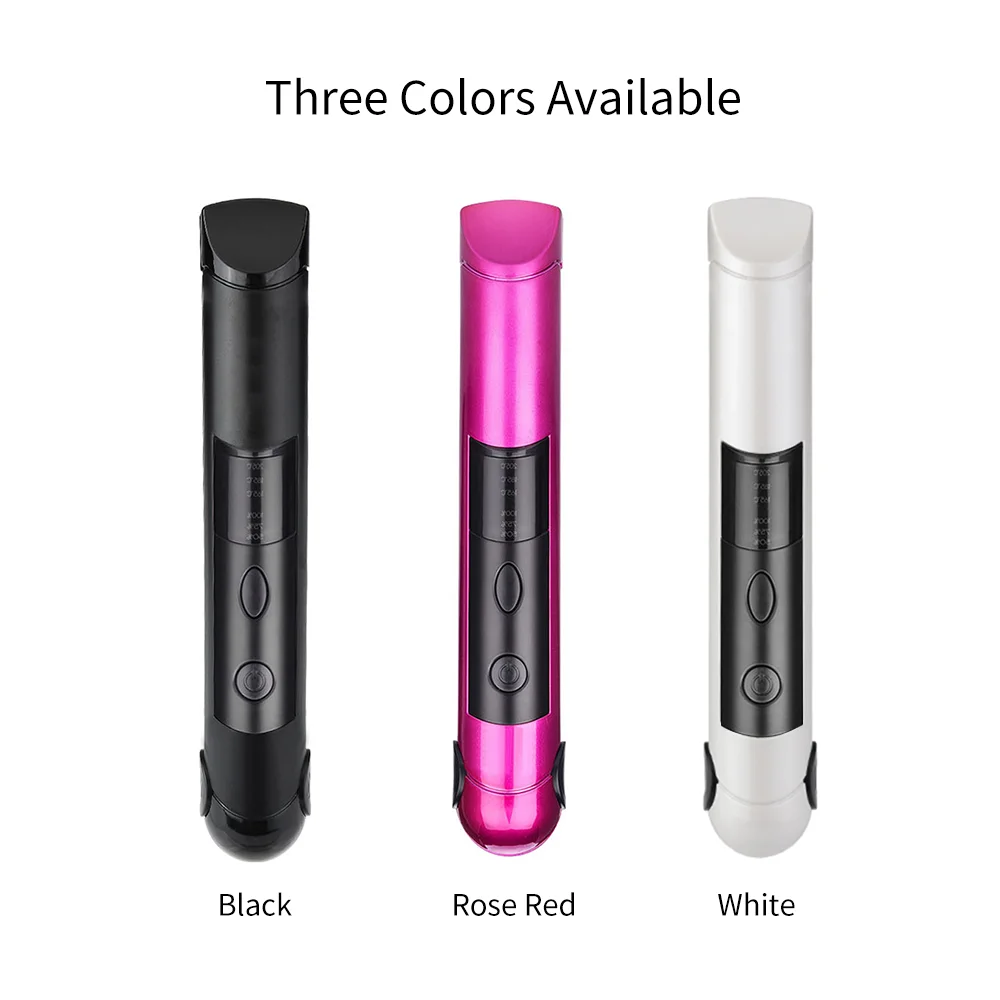 PRITECH Compact Size Rechargeable Wireless Flat Iron Hair Straightener With USB Charging Cable