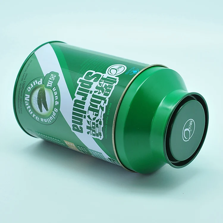 High Quality Food Grade Round Box Tea Tin Box For Loose Tea