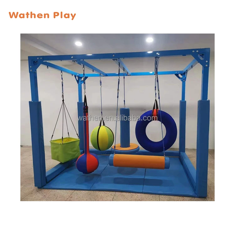Custom Indoor Playground Equipment Children Sensory Training Equipment with Swing for Education Center Kids Hospital