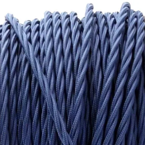 Wholesale 2/3*0.75 Twisted Braided Cable  Colorful Textile Copper Electric Wire Decor For Fixture Lighting