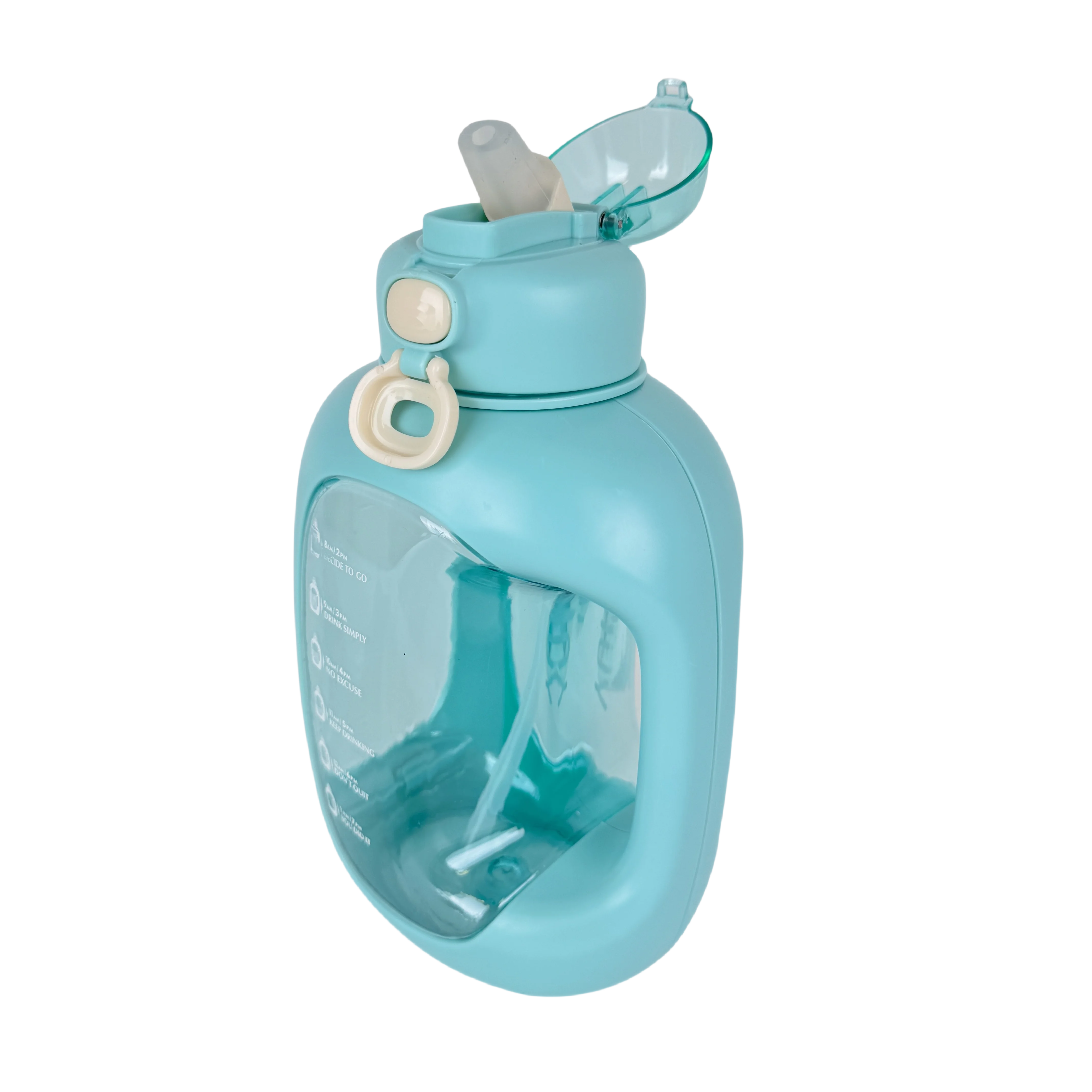 One gallon Sports water bottle 3.78L Fitness ton ton bucket Large capacity plastic space cup jump lid sports kettle