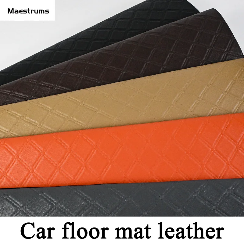 Customized 1.6mm-2mm thickness durable pvc floor leather high quality pvc leather car floor mat roll for car mats