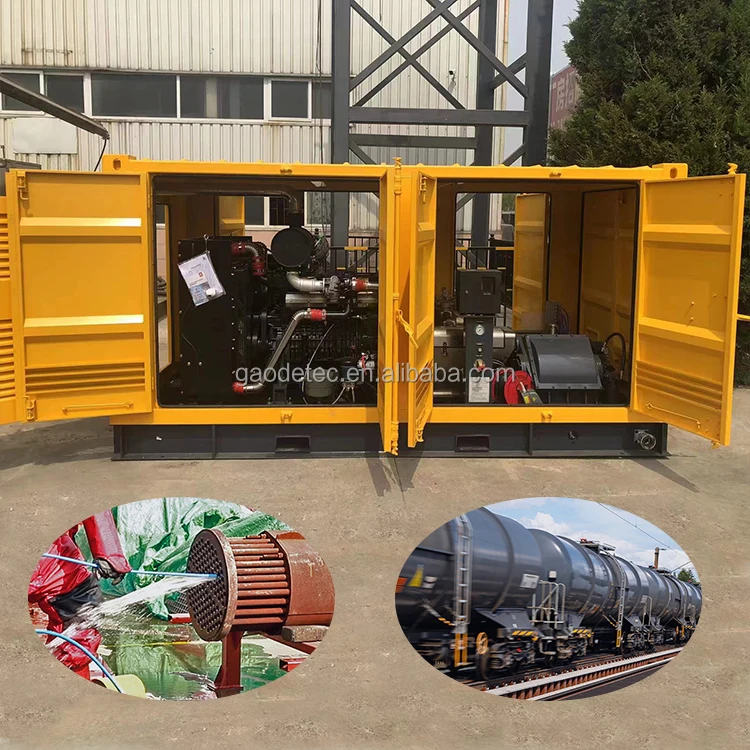 Full-Automatic Hydro Blasting Machine Water Jetting Equipment Cleaner Unit For Heat Exchanger Tube Cleaning