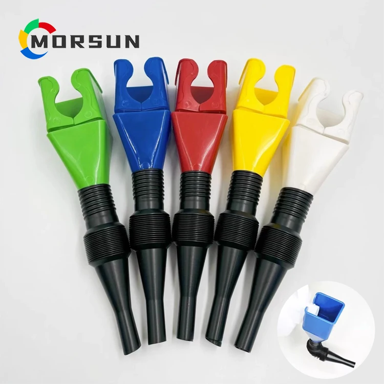MorSun New Portable Snap Funnel Draining Tool Universal Gasoline Filling Extension Funnels