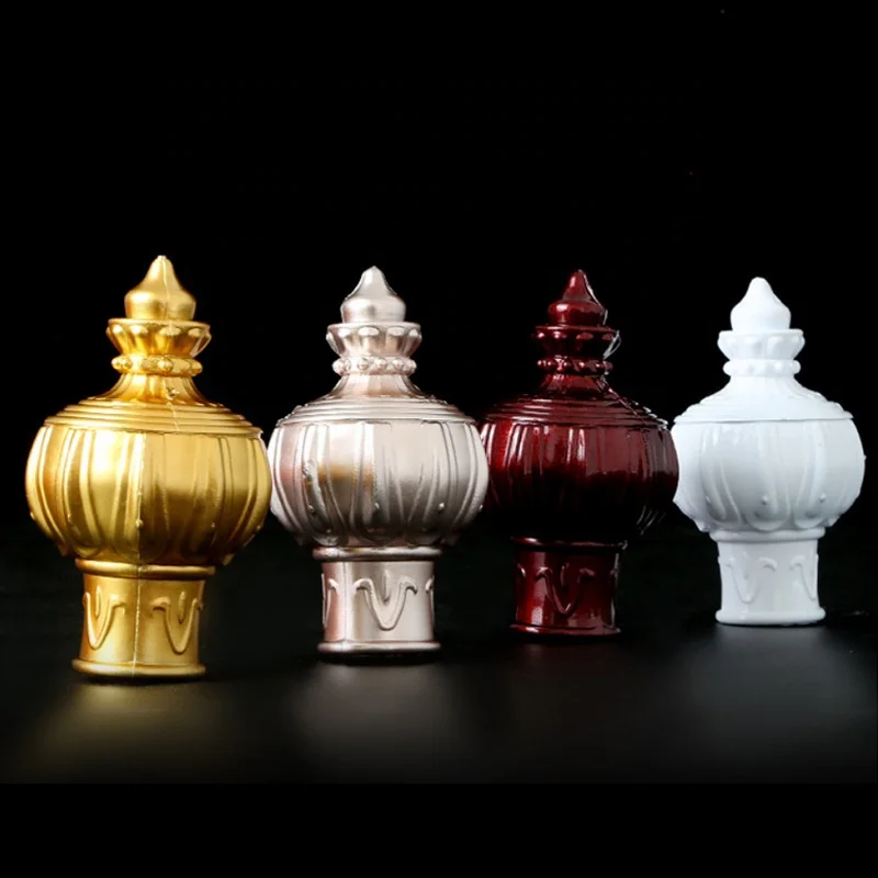 Factory wholesale Roman rod decorative bright multi-color curtain accessories Roman rod decorative head
