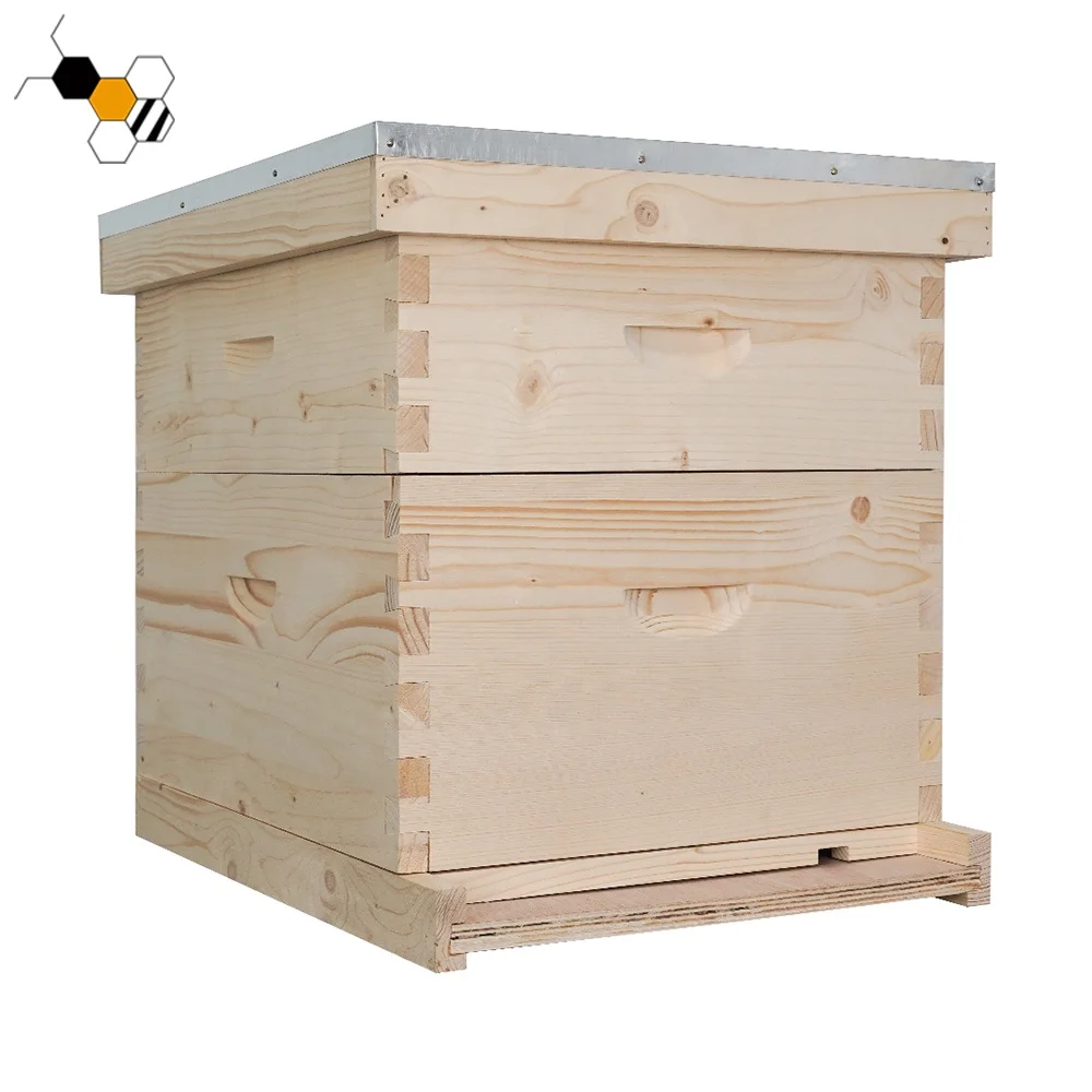 Langstroth 4 Layer Bee Hive Unassembled Beehive Box House For Bee Hive