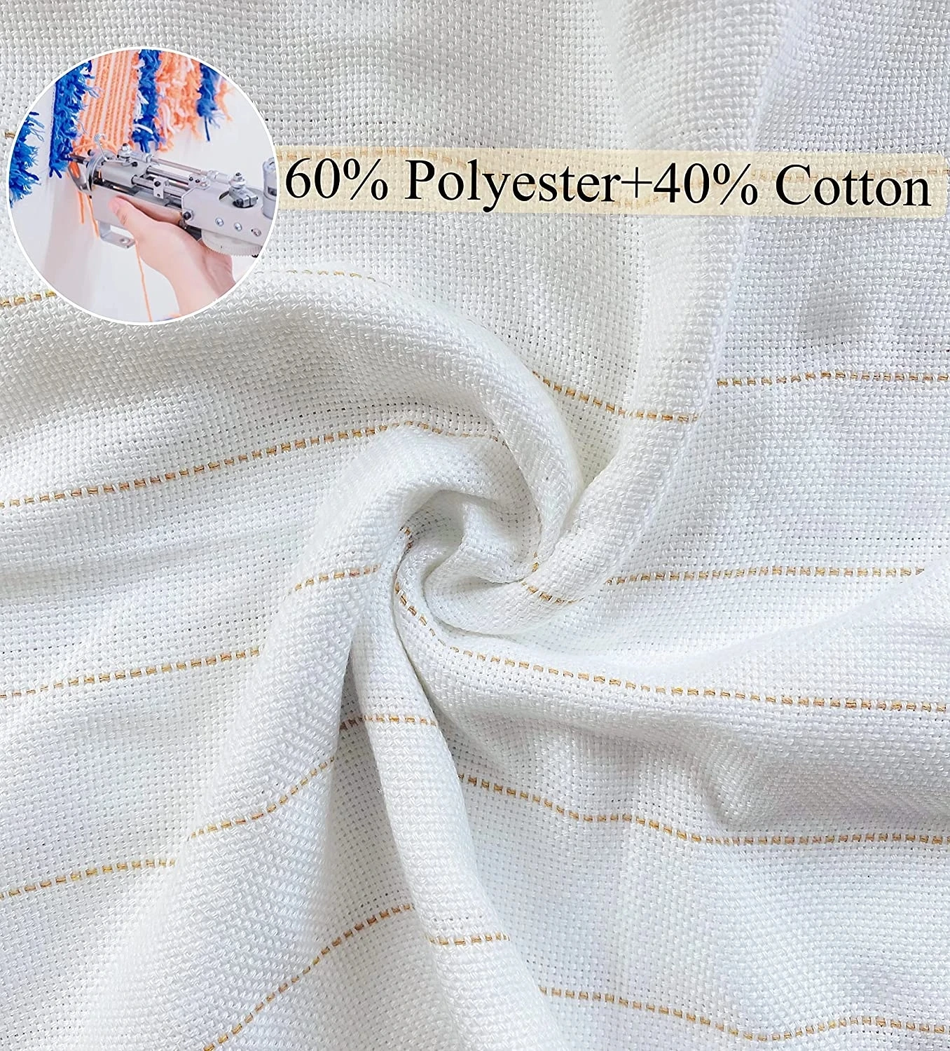 1*5M/1.5*4M Primary Tufting Cloth Backing Fabric for Carpet Weaving Knitting Material Rug Tufting Gun Embroidery Fabric
