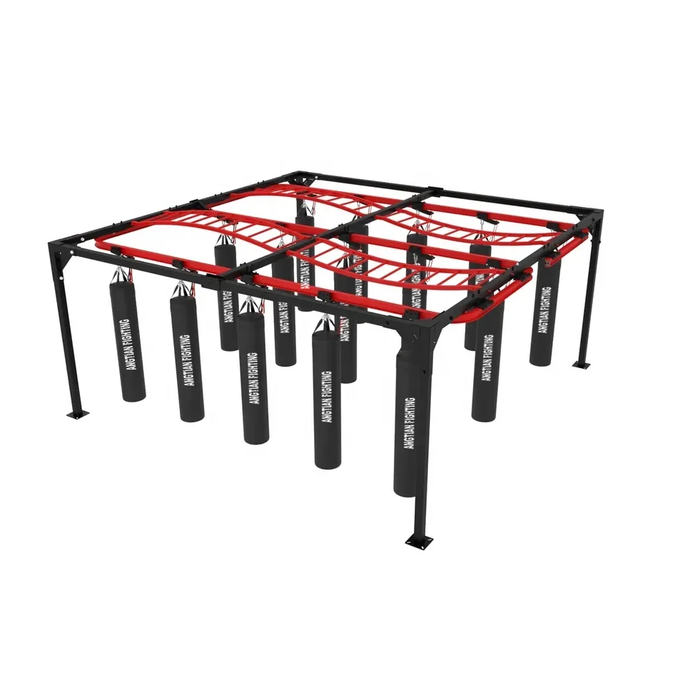 ANGTIAN Professional Heavy Bag Stand/ boxing bags steel rail rack for ground ceiling wall made in china
